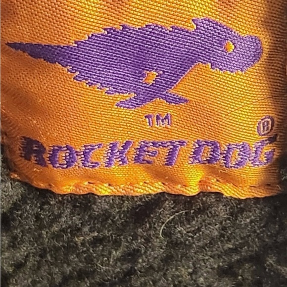 Rocket Dog Black Winter Boots with Orange Logo - Picture 7 of 9